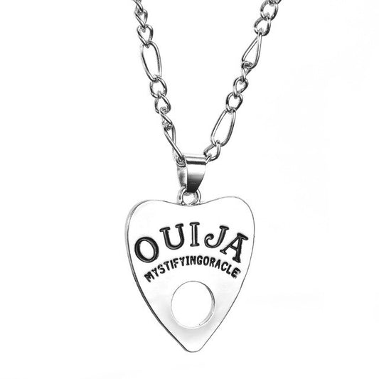 Pins & Bones Ouija Necklace, 24-inch Stainless Steel with Chain by pinsandbones.com