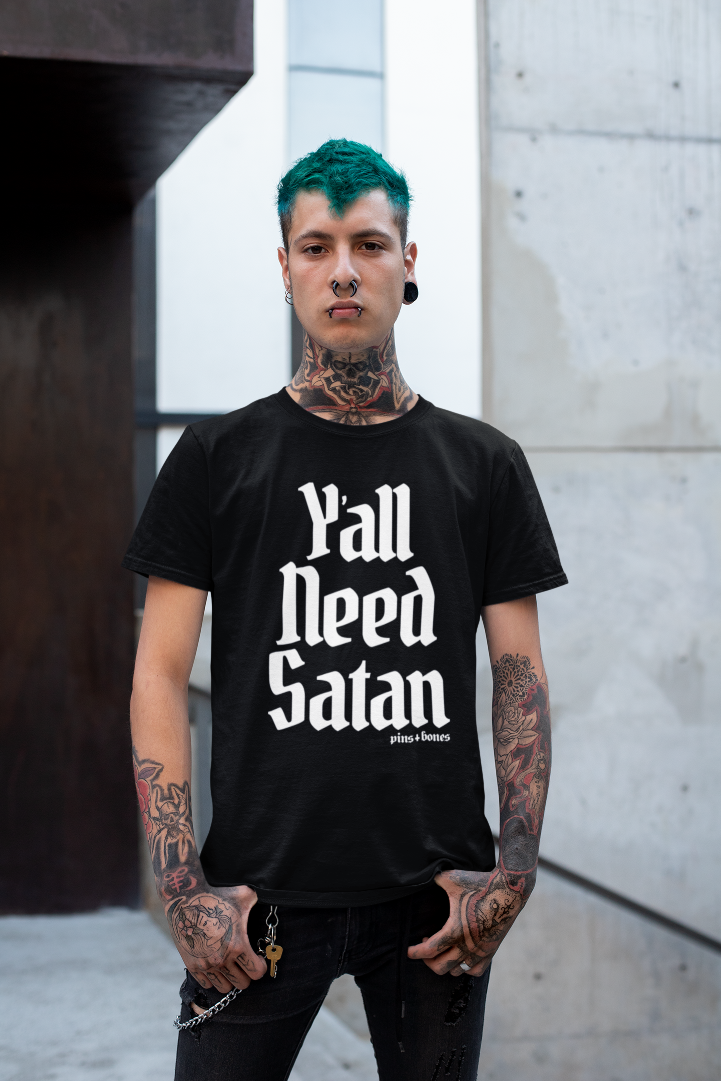 Y'all Need Satan Shirt, Satanic T Shirt, Satan Loves Me, Goth Occult Alt Clothing, Satanism Occult Shirt